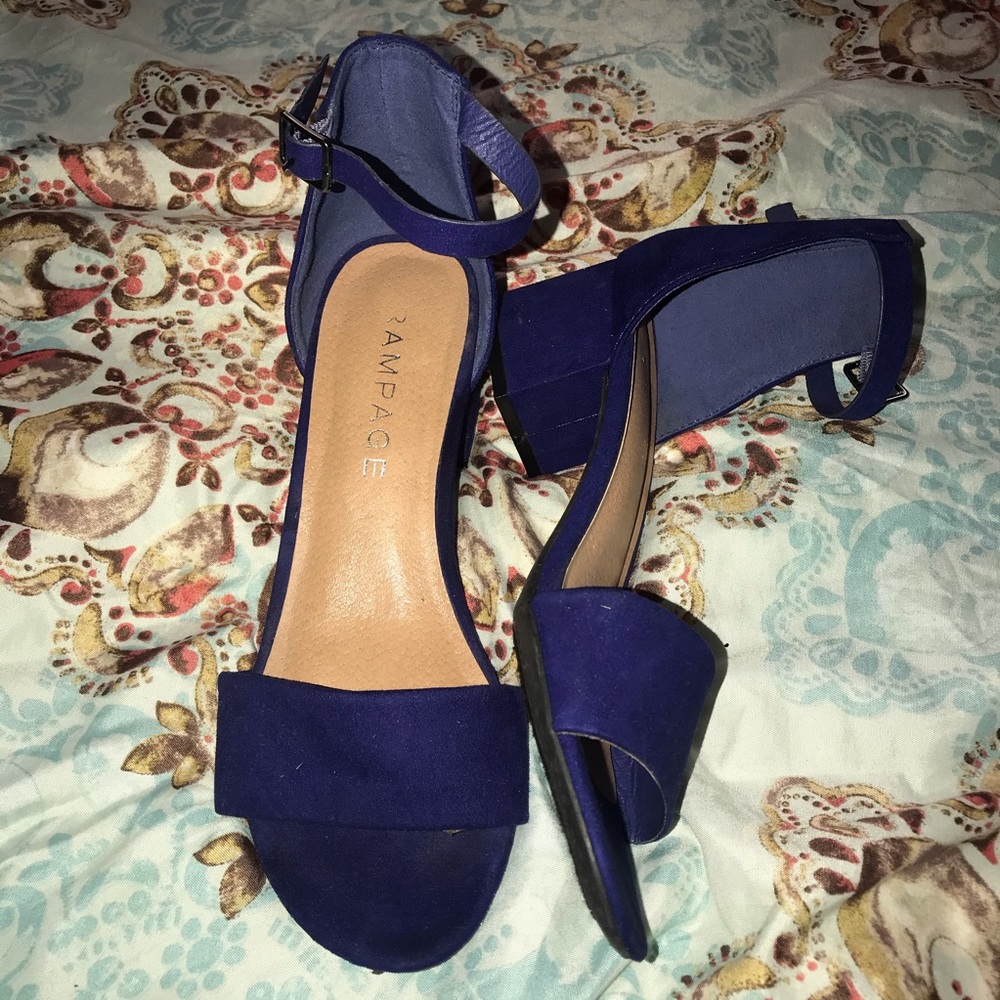 Navy blue Rampage heels